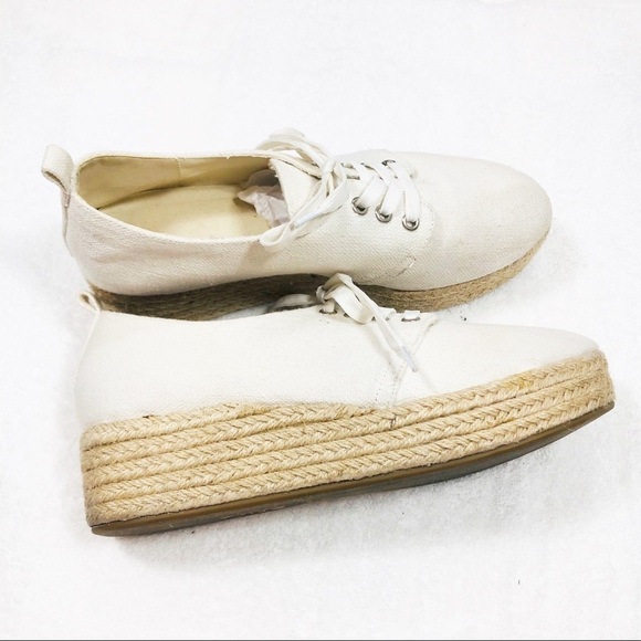 🔥SALE🔥 Nicole canvas Clarice platform lace up shoes Sz8.5 - Picture 4 of 8